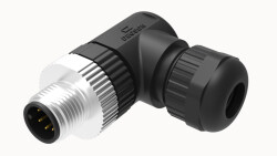 M12 8 PİN ERKEK 90° KONNEKTÖR DEGSON - DEGSON