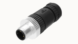 M12 8 PİN ERKEK DÜZ KONNEKTÖR DEGSON - DEGSON