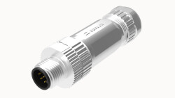 M12 8 PİN ERKEK DÜZ METAL KONNEKTÖR DEGSON - DEGSON