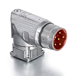 M23 6 Kontak Panel Tip Erkek 90° Konnektör TE CONNECTİVİTY INTERCONTEC BEDC106NN00001216000 - INTERCONTEC