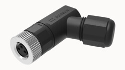 M8 4 PİN DİŞİ 90° SEYYAR KONNEKTÖR DEGSON - DEGSON