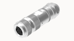 M8 4 PİN DİŞİ DÜZ METAL KONNEKTÖR DEGSON - DEGSON