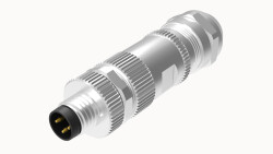 M8 3 PİN ERKEK DÜZ METAL KONNEKTÖR DEGSON - DEGSON